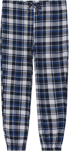 Latuza نساء Petite Pajama Set Crew Neck Knit Top Flannel Pants in Saudi Arabia