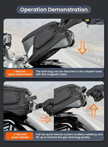 Loboo Tank Bag Ring Quick Disassembly And Non-Contact With The Paint Surface Of The Fuel Tank Will Not Damage The Paint Surface, Compatible With BMW R1300GS(2023-) in Kuwait