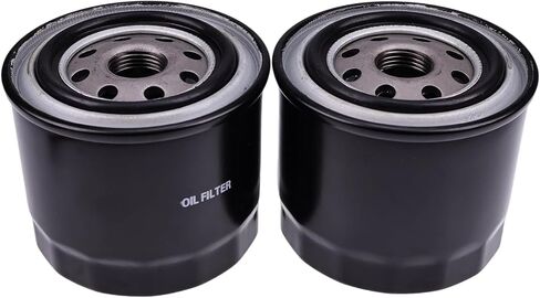 2X Oil Lube Filters 16097-0010 72201898 3710280M2 3710280M3 Compatible With Massey Ferguson 1428V 1429 1435 1526 1529 1532 Kawasaki Mule Pro FX FXT KAF820 EPS LE 2015-2023 in Saudi Arabia