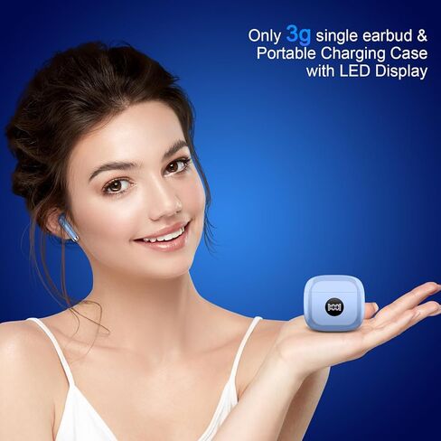 Wireless Earbuds, Bluetooth 5.4 Headphones HiFi Stereo, in Ear Earphones with 4 ENC Noise Cancelling Mics, 40H Playback Ear Buds with Mini Case LED Display, IP7 Waterproof Headset with USB C Charging in Kuwait
