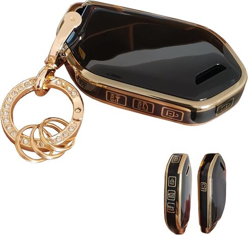 Soft Protective Shell for Kia Key Fob Cover Key Shell with Keychain Fit for 2023 2024 Kia Telluride EV5 Key Fob Case (White) in Kuwait