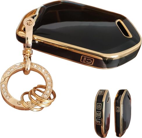 Soft Protective Shell for Kia Key Fob Cover Key Shell with Keychain Fit for 2023 2024 Kia Telluride EV5 Key Fob Case (White) in Kuwait