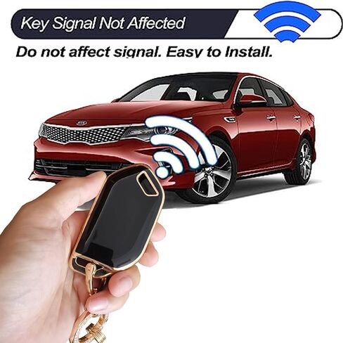 Soft Protective Shell for Kia Key Fob Cover Key Shell with Keychain Fit for 2023 2024 Kia Telluride EV5 Key Fob Case (White) in Kuwait