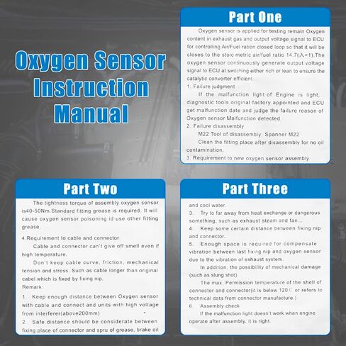 X AUTOHAUX Car Oxygen Sensor Replace 12659516 for Cadillac Escalade 2015-2018 for GMC Sierra 1500 2014-2018 in Saudi Arabia