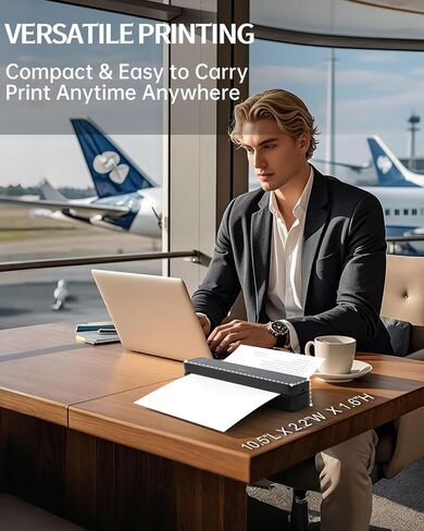 تدعم طابعات IDPRT Portable Protable Travel ، 300DPI Pluetooth Thermal Printers 8.5 "X11" US Letter و A4 و Inkless Print in Kuwait
