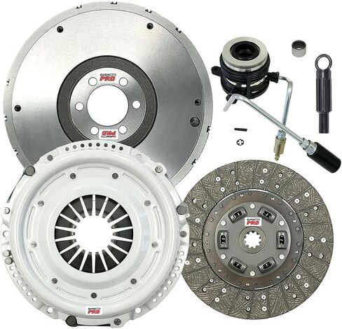 مجموعة قابض Clutchmaxpro OEM Hight Duty مع دولاب الموازنة مع أسطوانة العبيد متوافقة مع 1991 1992 Jeep Cherokee Comanche Wrangler 4.0L (CP01034HDWS-FW167002-CK) in Kuwait