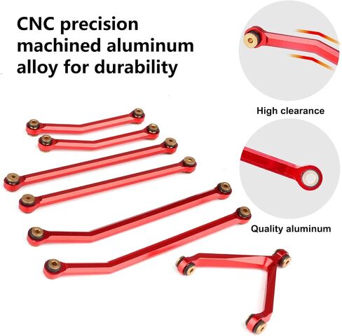 High Clearance Links Set for Axial SCX24 Deadbolt AXI90081 (Black) in Saudi Arabia