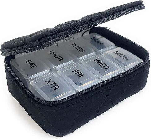Vera Bradley Travel Pill Case Classic Black in Kuwait