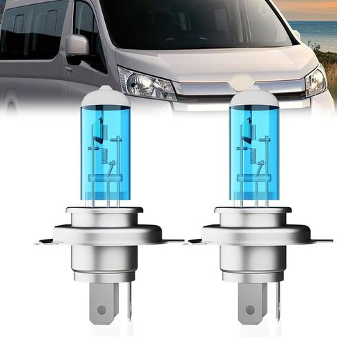 Headlight Bulbs License Plate Lights Fit For Toyota Hiace 2007-2015 2020, 9003 High Low Beam + H11 Fog Lights Halogen Light Bulb + License Plate Lights, Pack of 6 in Kuwait