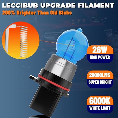 Headlight Bulbs License Plate Lights Fit For Toyota Hiace 2007-2015 2020, 9003 High Low Beam + H11 Fog Lights Halogen Light Bulb + License Plate Lights, Pack of 6 in Kuwait
