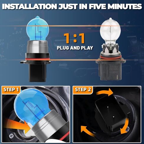 Headlight Bulbs License Plate Lights Fit For Toyota Hiace 2007-2015 2020, 9003 High Low Beam + H11 Fog Lights Halogen Light Bulb + License Plate Lights, Pack of 6 in Kuwait