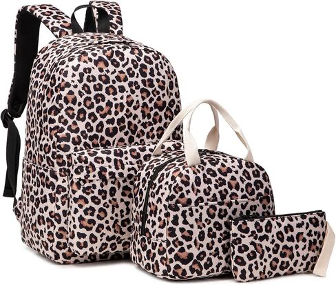 حقيبة الظهر الظهر للمدرسة في مدرسة Leopard Girls للأطفال المراهقين ، حقائب الظهر الابتدائية في المدارس المتوسطة. in Kuwait