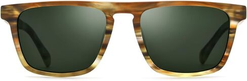 Hepidem Matte Acetate Vintage Retro Square Squarized Seconsives for Men UV400 UV Protection Sun Glasses in Kuwait