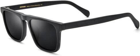 Hepidem Matte Acetate Vintage Retro Square Squarized Seconsives for Men UV400 UV Protection Sun Glasses in Kuwait