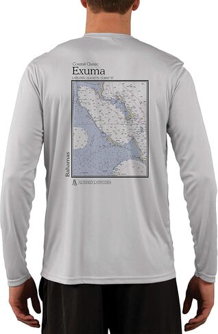 Coastal Classics Exuma Bahamas Men's UPF 50+ Sun Protection Long Sleeve T-Shirt in Saudi Arabia