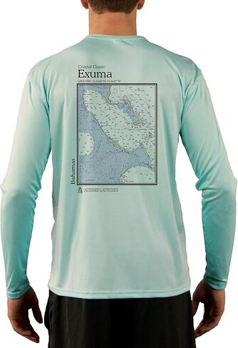 Coastal Classics Exuma Bahamas Men's UPF 50+ Sun Protection Long Sleeve T-Shirt in Saudi Arabia