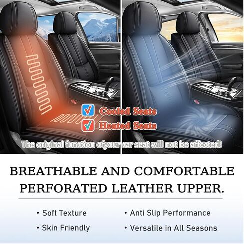أغطية المقاعد الجلدية لجيب Wrangler 4xe 2023-2024 ، تغطي مقعد السيارة الممتاز مجموعة أمامية ، واقيات مقعد السيارة المقاومة للماء مع وسادة هوائية ، ومقاعد الغطاء الداخلي للسيارات (أسود) in Kuwait
