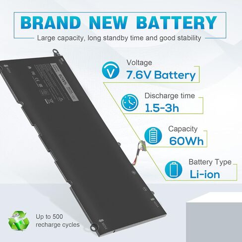 G91J0 41WH استبدال البطارية لـ Dell Latitude 3320 3330 3420 3520 Inspiron 3510 3511 3515 3525 3530 5310 5410 5418 5510 5515 5518 14 Plus 7420 7415 2-In-1 Vostro 5620 5625 V6W33 Tn70C in Saudi Arabia