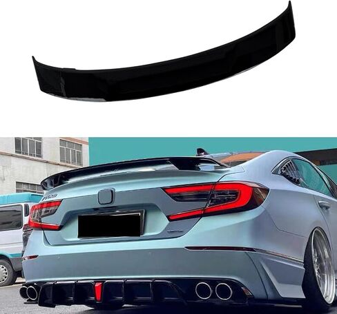 NINTE Rear Spoiler for 2018-2022 Honda 10th Gen Accord ABS Gloss Black Painted Rear High Wing Trunk Spoiler Exterior Accessories in Saudi Arabia