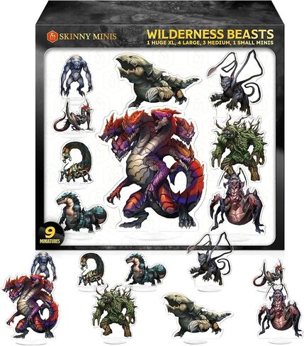 المنمنمات المتوافقة مع D&D لـ Dungeon Masters - منمنمات DND ثنائية الأبعاد رسومات مزدوجة الجوانب - منمنمات DND مصنوعة من الأكريليك المتين وتصميمات فريدة in Kuwait