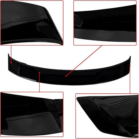 NINTE Rear Spoiler for 2018-2022 Honda 10th Gen Accord ABS Gloss Black Painted Rear High Wing Trunk Spoiler Exterior Accessories in Saudi Arabia