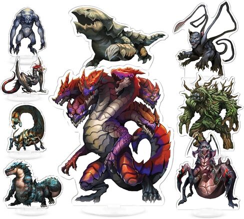 المنمنمات المتوافقة مع D&D لـ Dungeon Masters - منمنمات DND ثنائية الأبعاد رسومات مزدوجة الجوانب - منمنمات DND مصنوعة من الأكريليك المتين وتصميمات فريدة in Kuwait