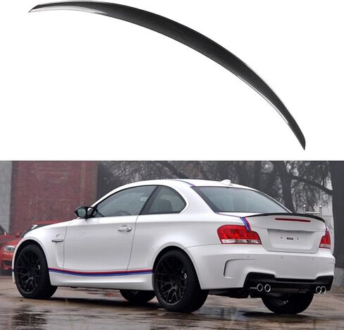cciyu Rear Trunk Lip Spoiler Fits for 2007-2013 for BMW E82 1-Series Coupe Spoiler Wing,Glossy Black in Saudi Arabia