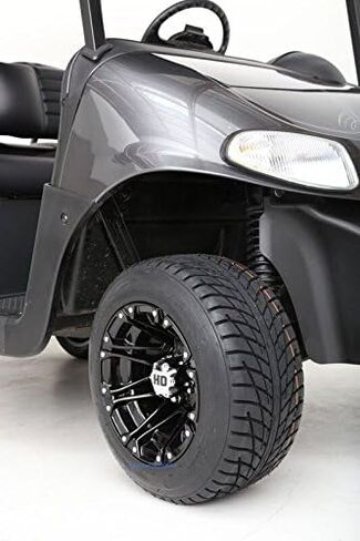 Sti HD3 Gloss Black 10 "Golf Cart Wheels و 205/50-10 Dot Golf Cart Carbo - مجموعة من 4 in Saudi Arabia