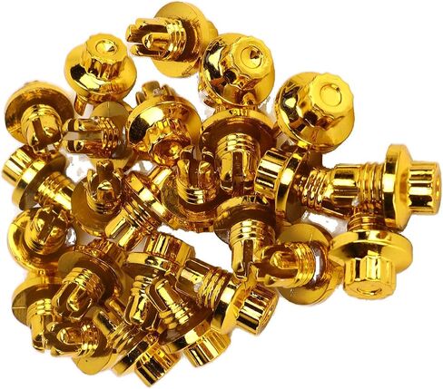25pcs Wheel Rim Rivets, 7mm/0.28in Decorative Nails Wheel Rim Lip Rivets Nuts Replacement Rivets Gold ABS Wheel Lip Rivets Nuts in Saudi Arabia