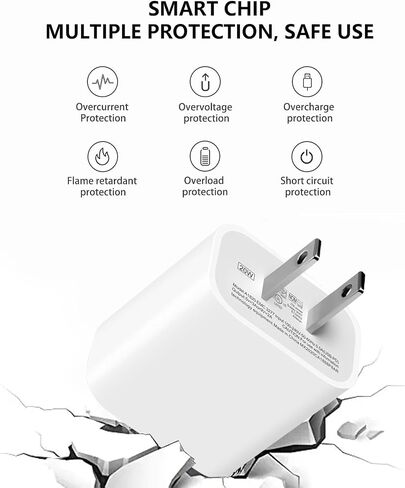 20W Fast Charger for iPhone 16E 15/16 Pro Max, AirPods 4 4th, Airpods Pro 2nd Gen,Beats Solo 4/Pill 2024/Powerbeats Pro 2 USB TPYE C Charging Cord Cable Compatible Apple TV Remote, Ipad 11 A16 2025 in Saudi Arabia