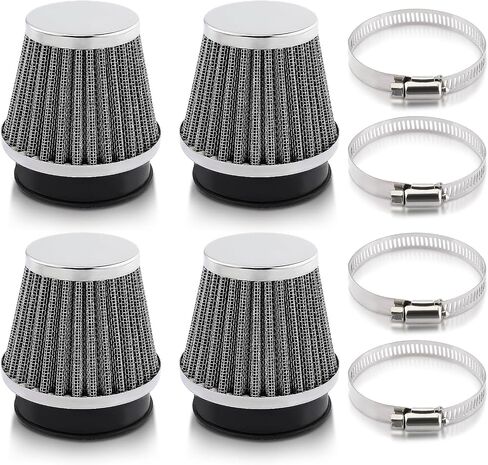 4pcs 52mm دراجة نارية مرشح هواء مرشح مرشح القرحة ل yamaha ل Honda لسوزوكي ل kawasaki دراجة الأوساخ ATV الدراجة الدراجة الدراجة البخارية عتيقة in Saudi Arabia