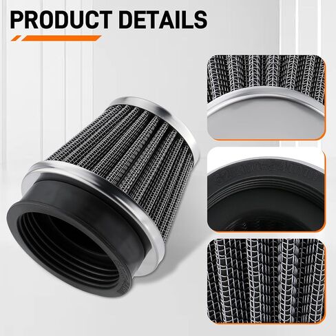 4pcs 52mm دراجة نارية مرشح هواء مرشح مرشح القرحة ل yamaha ل Honda لسوزوكي ل kawasaki دراجة الأوساخ ATV الدراجة الدراجة الدراجة البخارية عتيقة in Saudi Arabia