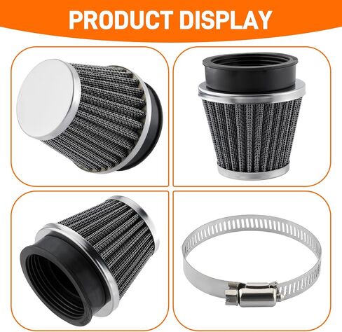 4pcs 52mm دراجة نارية مرشح هواء مرشح مرشح القرحة ل yamaha ل Honda لسوزوكي ل kawasaki دراجة الأوساخ ATV الدراجة الدراجة الدراجة البخارية عتيقة in Saudi Arabia