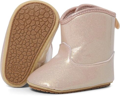 ESTAMICO Baby Girls Embroidery Western Boots in Kuwait