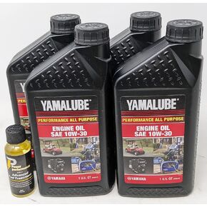 YAMAHA 4-Quarts LUB-10W30-GG-12 Yamalube Golf Car and Generator Oil 10W-30 in Saudi Arabia