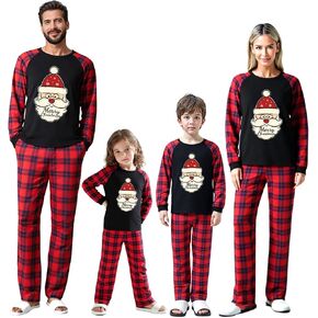 Family Christmas Match Pajamas Set Christmas Family Matching Pjs Sets With Pocket in Saudi Arabia