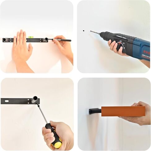 Floating Shelves for Wall - Small Shelf for Wall, Wood Shelves with Faux Leather Wrap for Home Decor, Floating Shelves for Bathroom, Bedroom, Office, and Kitchen, Set of 2 (2, Dark Brown) in Kuwait