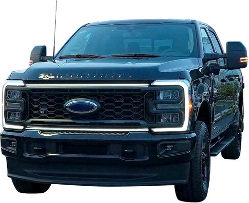 Super Duty-Ghost LED Grill Lights for 2023-2024 Ford F250, F350, F450 & F550 (Black Anodized Frame) in Saudi Arabia