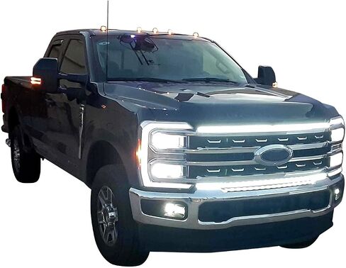 Super Duty-Ghost LED Grill Lights for 2023-2024 Ford F250, F350, F450 & F550 (Black Anodized Frame) in Saudi Arabia