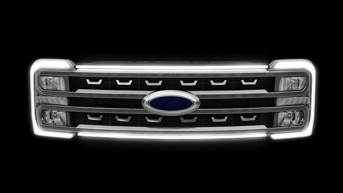 Super Duty-Ghost LED Grill Lights for 2023-2024 Ford F250, F350, F450 & F550 (Black Anodized Frame) in Saudi Arabia