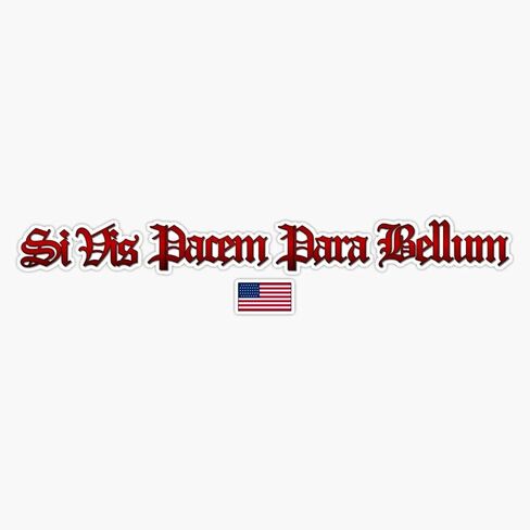 Hof Trading Si Vis Pacem Para Bellum (إذا كنت تريد إعداد السلام للحرب) ملصق فينيل مقاوم للماء ملصق Wall Captop Window Sticker 5 ، Hof-Veteran-Scheers-4896 in Saudi Arabia