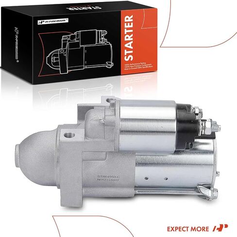 A-Premium Starter Motor Compatible with Chevrolet Silverado 1500, Silverado 1500 Classic, Express 1500 2500, Blazer & GMC Sierra 1500, Sierra 1500 Classic, Savana 1500 2500, 12V 1.35KW 9-Teeth CW in Saudi Arabia