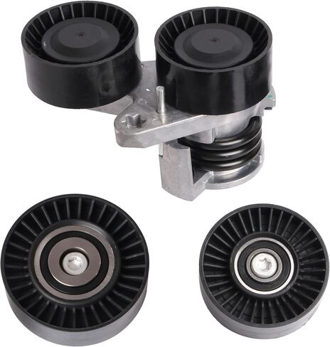 Belt Tensioner with Idler Pulley Kit Fits for BMW 135i/535i 08-10, for 335i 07-10, for 335i/535i xDrive 09-10, for 335is 11-13, for 335xi 07-08, for 535xi 08, for 1 Series M 11 L6 3.0L OE#39114 in Saudi Arabia
