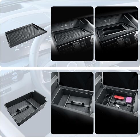 BIBIBO for 2026 Pathfinder Center Console Organizer 2026 Nissan Pathfinder (S/SV/Rock Creek/SL/Platinum) Console Armrest Insert Tray 2026 Nissan Pathfinder Accessories in Kuwait