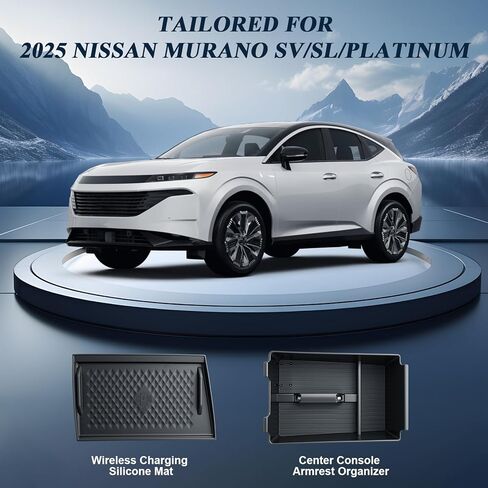 BIBIBO for 2026 Pathfinder Center Console Organizer 2026 Nissan Pathfinder (S/SV/Rock Creek/SL/Platinum) Console Armrest Insert Tray 2026 Nissan Pathfinder Accessories in Kuwait