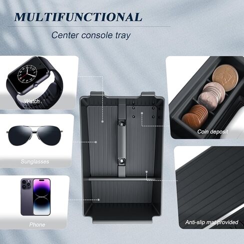 BIBIBO for 2026 Pathfinder Center Console Organizer 2026 Nissan Pathfinder (S/SV/Rock Creek/SL/Platinum) Console Armrest Insert Tray 2026 Nissan Pathfinder Accessories in Kuwait