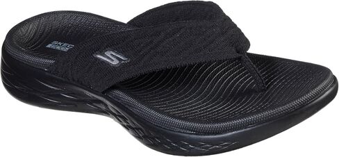 شبشب Skechers On-The-go 600 Sunny Flip Flop للنساء، رمادي، 8 in Saudi Arabia