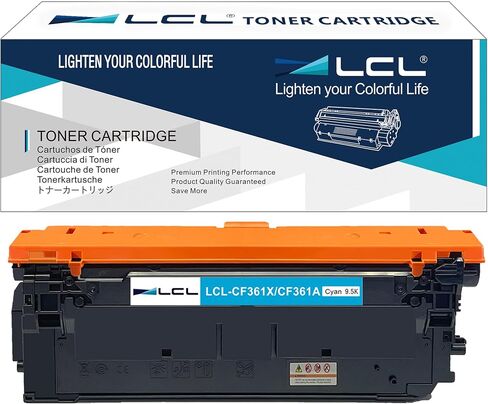 استبدال خرطوشة الحبر المعاد تصنيعها LCL لطابعة HP 508X CF360X 12500 صفحة M553 M577 M552dn M553dn M553n M553x MFP M577Z MFP M577dn MFP M577f MFP M577 M577c (عبوة واحدة باللون الأسود) in Saudi Arabia
