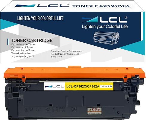 استبدال خرطوشة الحبر المعاد تصنيعها LCL لطابعة HP 508X CF360X 12500 صفحة M553 M577 M552dn M553dn M553n M553x MFP M577Z MFP M577dn MFP M577f MFP M577 M577c (عبوة واحدة باللون الأسود) in Saudi Arabia