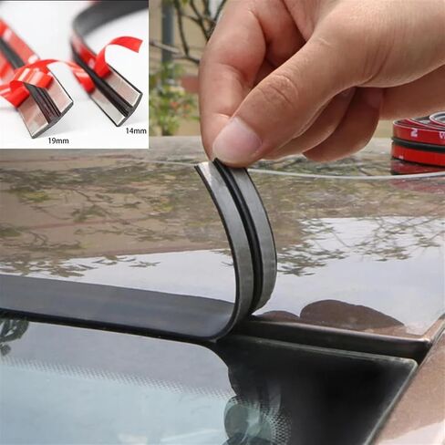 Automobile edge T-shaped sealing strip Roof windshield protector waterproof strip Window seal rainproof accessories(14mm x 2m) in Saudi Arabia